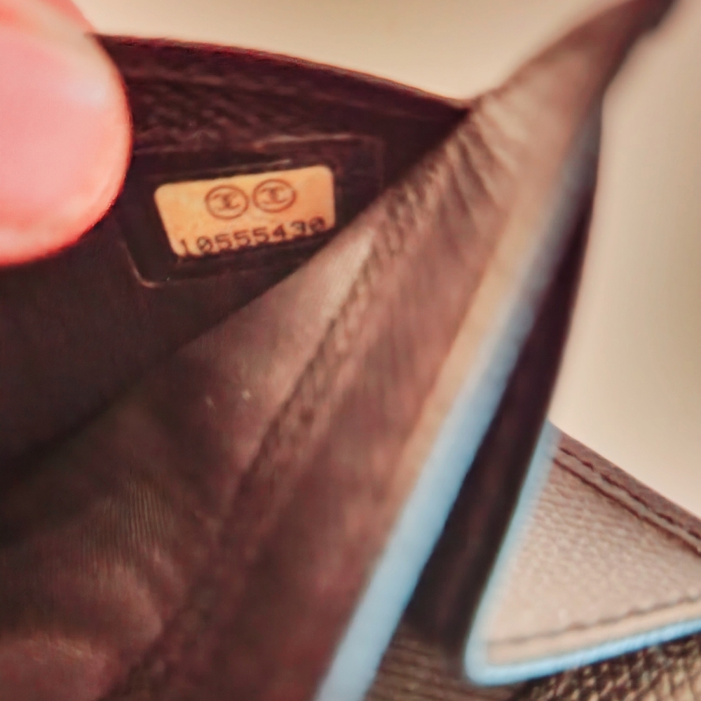 ‼️SOLD‼️. CHANEL Sevruga Leather French Purse / WOC - Picture 12 of 16